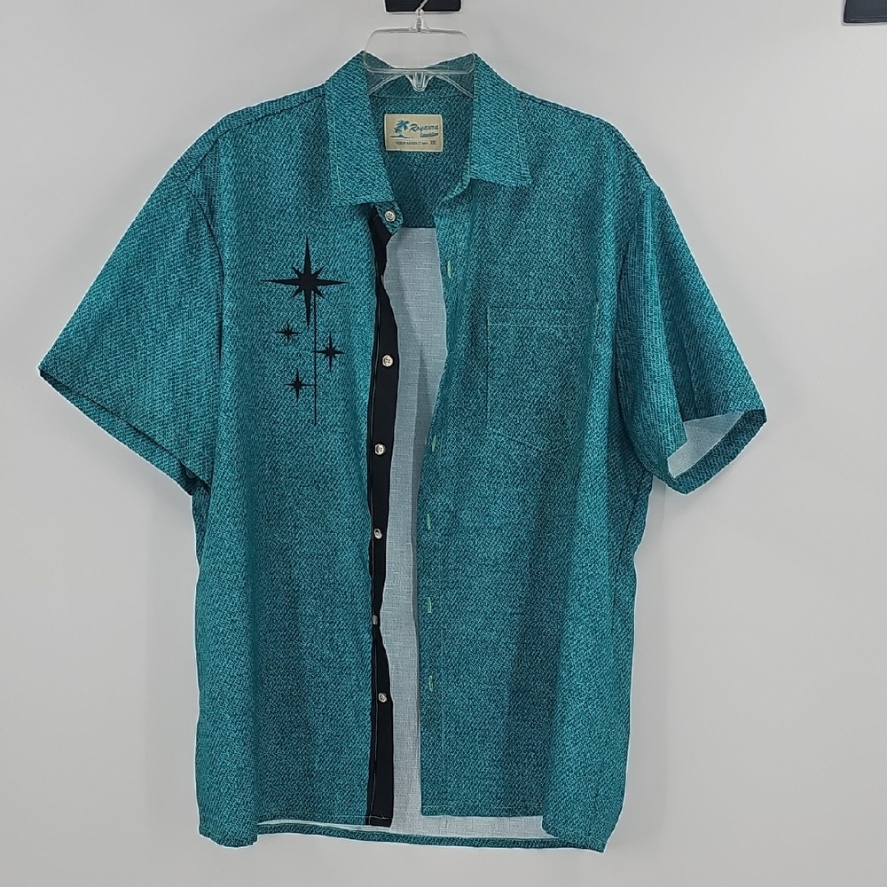 Royaura Bowling Men's Short Sleeve Casual Shirts XXL